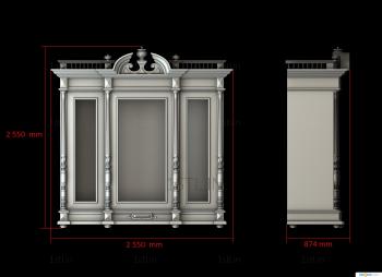 Cupboard (SHK_0141) 3D model for CNC machine